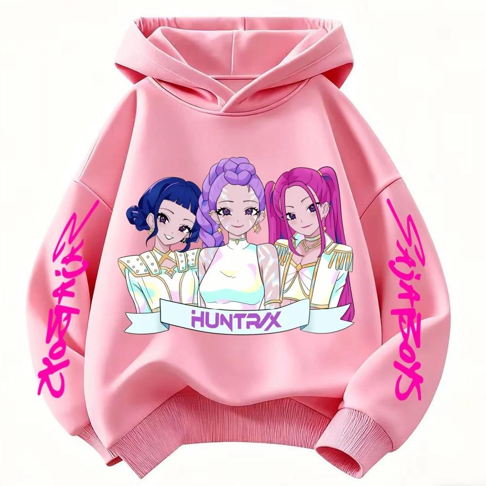 

Мультяшный Модный Повседневный Топ С Принтом Толстовка Удобные Свободные Толстовки Худи Для Девочек 160 розовый