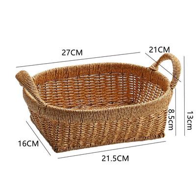 Aufbewahrungsschale aus geflochtenem Kunst rattan