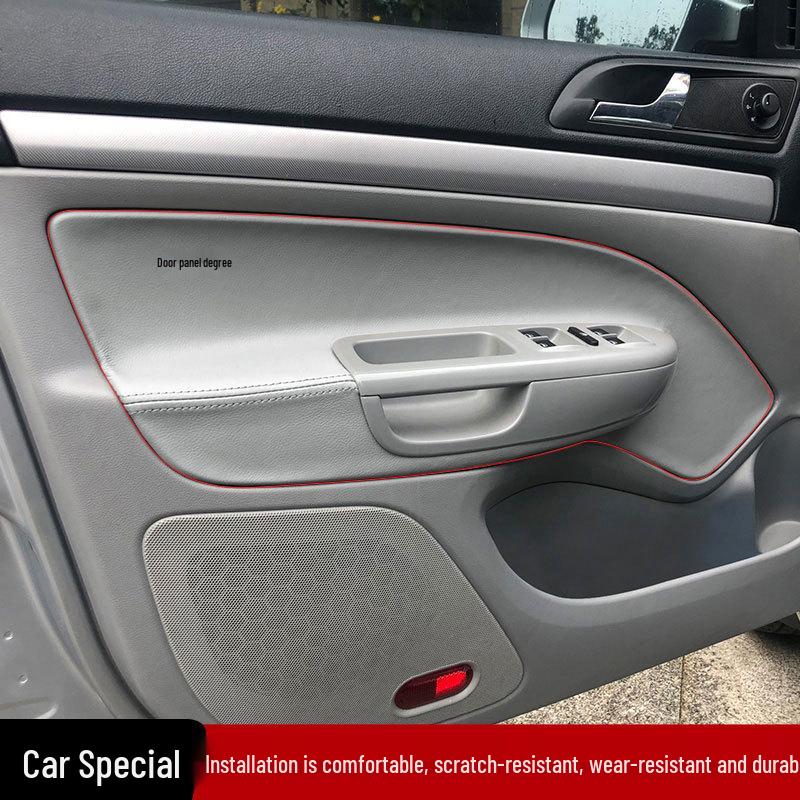 Leather Door Panel Wrap for Skoda Octavia (2007-2014) - Interior Armrest Modification