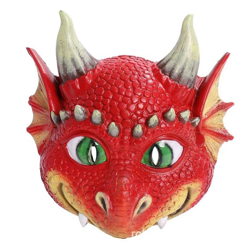 Halloween Neues Kinder-Dinosaurier-Flügel-Cosplay-Outfit Party Coole Dinosaurier-Maske Flügel Zweiteiliges Set
