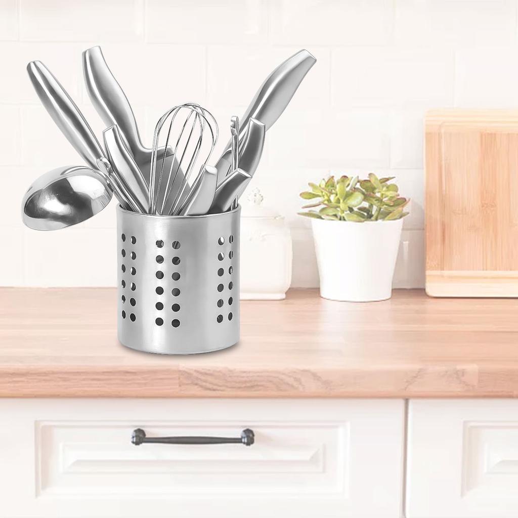 Stainless Steel Cutlery Holder Drainer Storage Spoon /Chopsticks Organizer