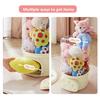 Doll Storage Box Stackable Spacesaving Transparent Toy Storage Bucket Moistureproof Dustproof Stuffed Toy Doll Organizer Barrel