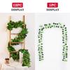 12PCS Artificial Plants Home Decoration Fake Vine Greenery Room Decoration Green Leaves Wall Liana Ivy Decorative Creeper Foliag