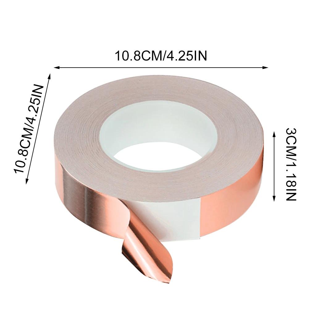

20M Copper Foil Tape Single Side Conductive Shielding Tape Plant Protection Snail Tape Against Snails Trap Home DIY Copper Tape 1PC