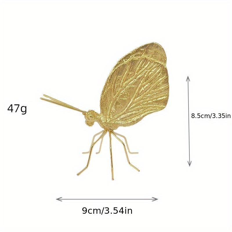 Elegant Swan Shape Zinc Alloy Ant Moths Metal Wall Art Hardcover Ornament for Living Room Bedroom Decor