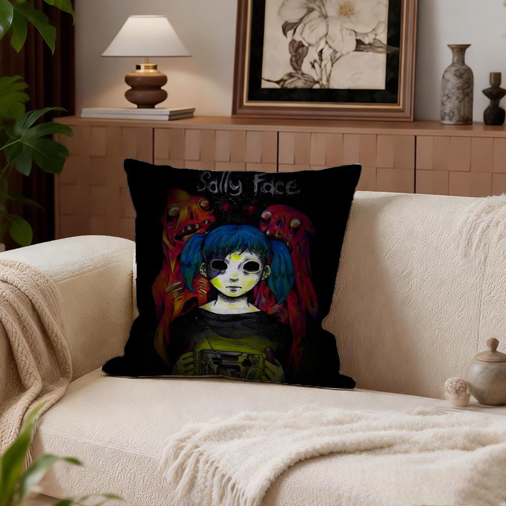 Band Sally Face Cushion Cover Cushion Cover Set 4Pcs 50X50 45X45 40X40 Pillowcase Decorative Sofa Home Decor