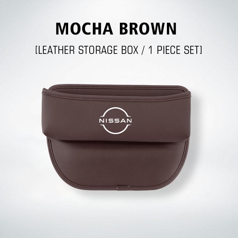 CBKSJY1 Leather Car Seat Gap Organizer Box Leak-proof Storage Bag For Nissan Sylphy N7 Teana Qashqai Note J10 J11 Navara Juke GTR Patrol
