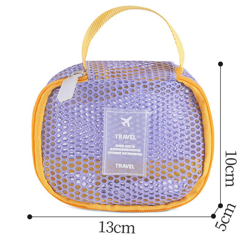 Large Capacity Lightweight Mesh Breathable Makeup Bag Simple Toiletry Bag Cosmetics Portable Storage Bag Travel Toiletry Bag