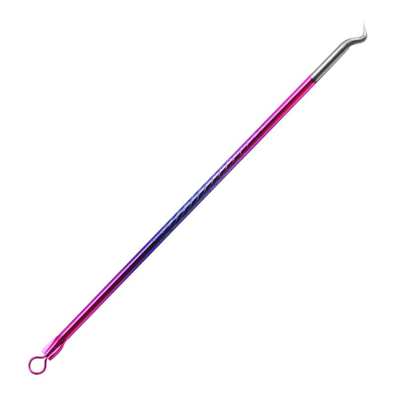 Colorful Stainless Steel Blackhead Extractor Set: 4-Piece Double-Headed Acne Needle Kit