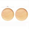 2Pcs Wooden Plates Round Dinner Plate Set Fruit Dessert Snack Plate Japanese Style Serving Dishes Dinner Set Kitchen Tableware