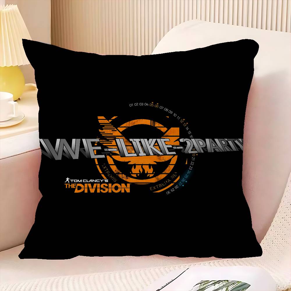 T-Tom clancy's the division Cushion Cover Inches Farmhouse Decor Home Throw Pillow Covers for Couch Decorations
