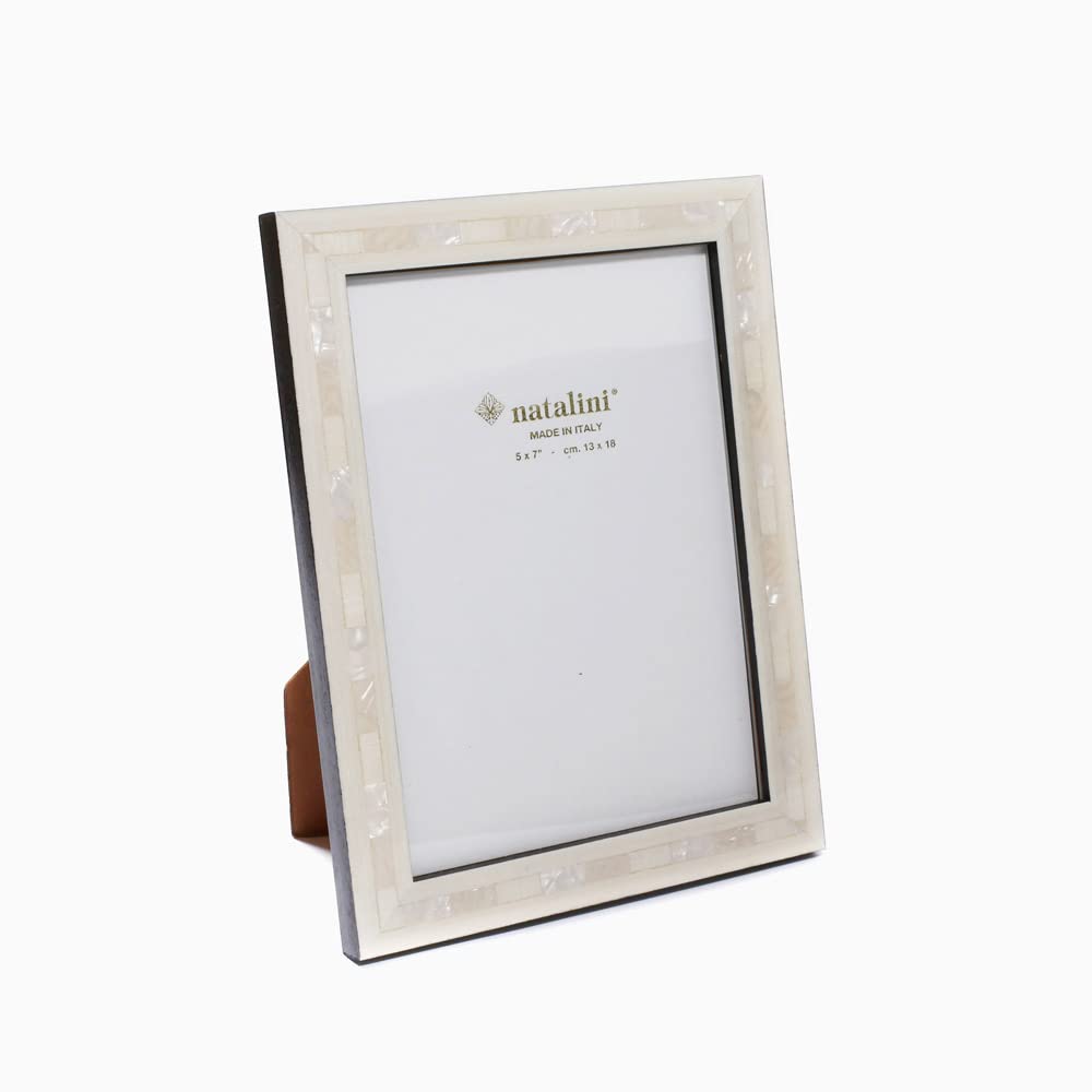 Natalini Photo for Interior Photo Holder Frame, Italian-made, Handmade, White, Wooden, Decor,