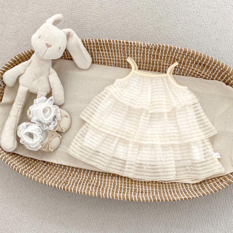 Baby Girl Fashion Bow Princess Cake Dress 120CM