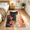 Cute Cat Square Carpet Rug Non-slip Rug for Living Room, Bedroom, Study Room, Hallway Decoration, Perfect for Home Decoration or Holiday Gifts