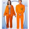 Halloween Erwachsener Unisex Orangefarbener Gefangener Cosplay Party Kostüm Anzug Marke Mantian