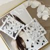 Car Stock Small Pair Pocket Cuffs Decorative Lace Decal White Black