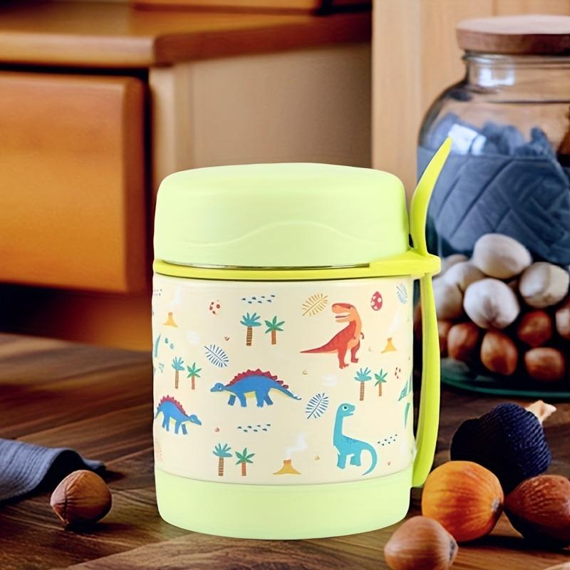 1 Stück 10,14 oz Edelstahl-Lunchbox mit Gabel, Studenteneintopf, Kleiner Suppentopf, Thermosbecher, Geeignet für Reisen im Freien und Camping