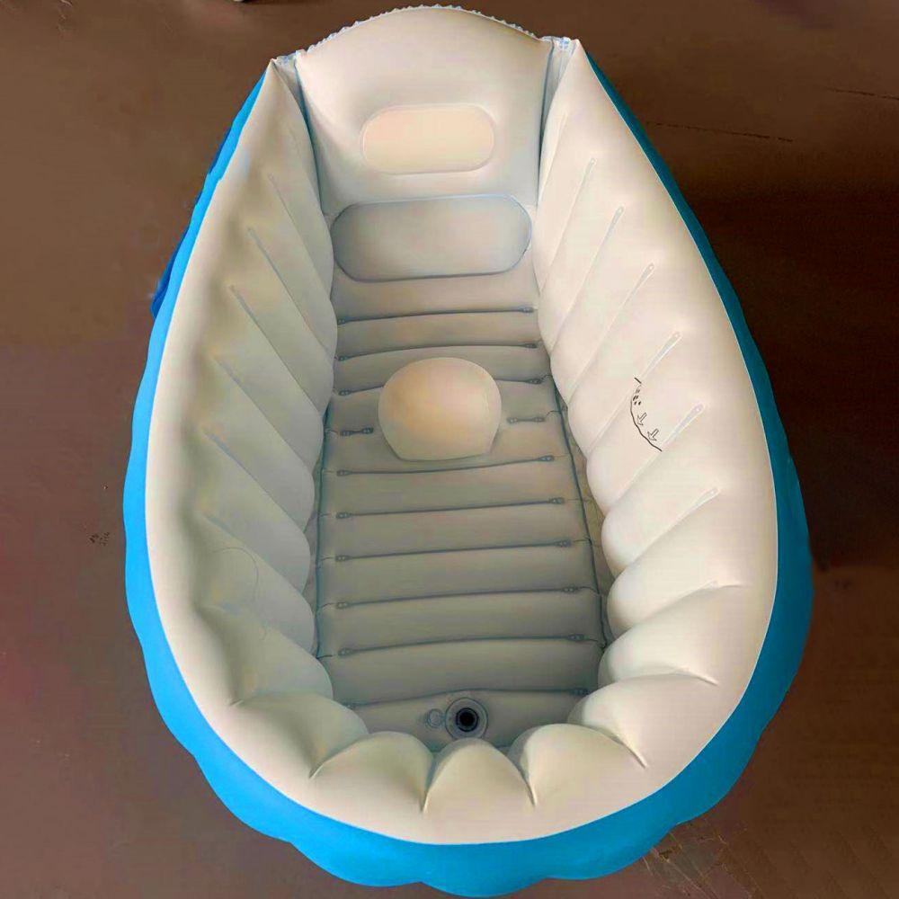Multifunctional inflatable bath tub - portable, safe, soft, suitable for playing and bathing