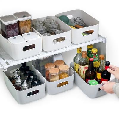 Desktop Storage Box Cosmetics Miscellaneous Items Snacks Storage Basket Kitchen Organizing Box Household Drawer Plastic Storage
