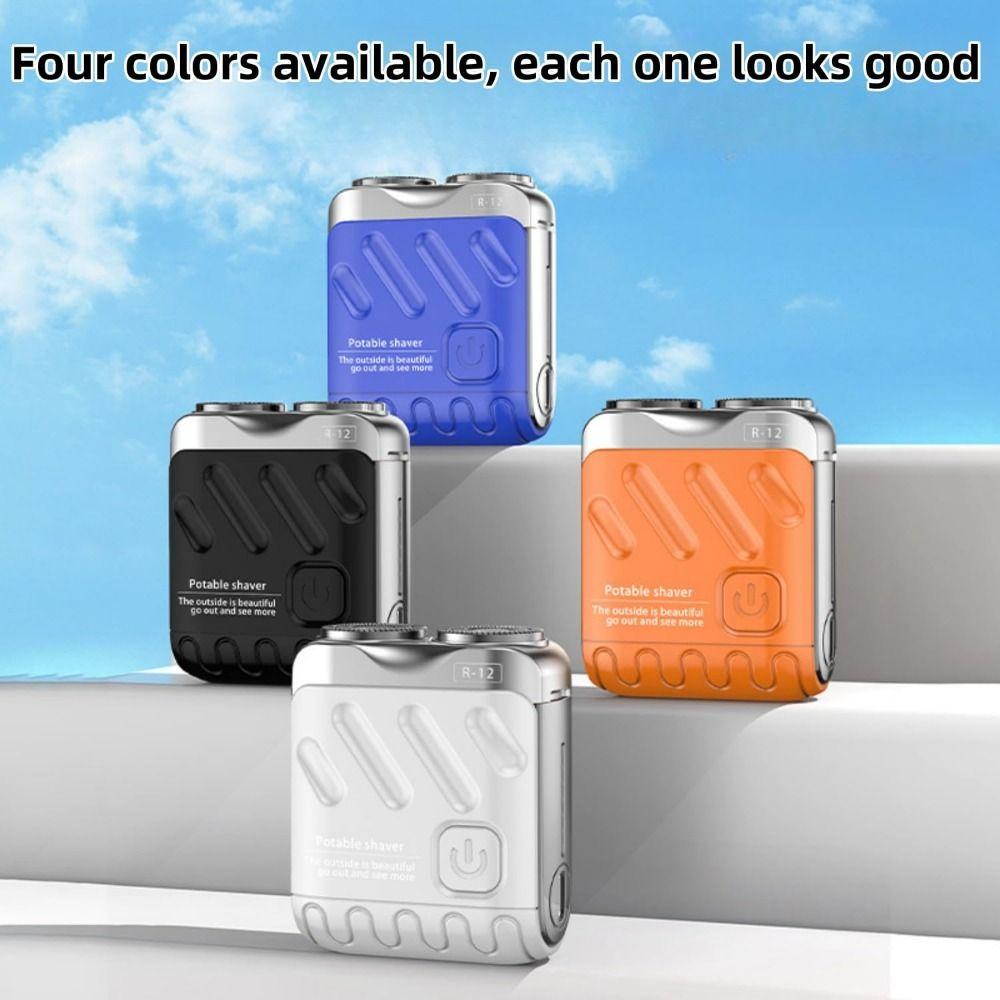 Mini Electric Razor Double-Ring Men's Shaver Portable Pocket Shaver