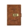 Dazzling PU Leather Notebook Square Premium Quality Notepad Stylish Lockable Journal  Travel
