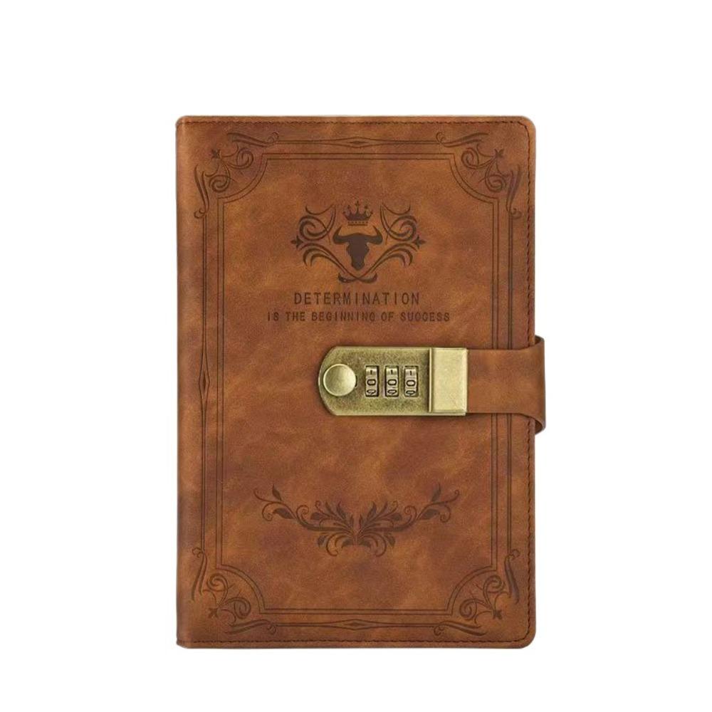 Dazzling PU Leather Notebook Square Premium Quality Notepad Stylish Lockable Journal  Travel