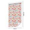 Light gray and coral flowers wallpaper for living room and bedroom 50x1000