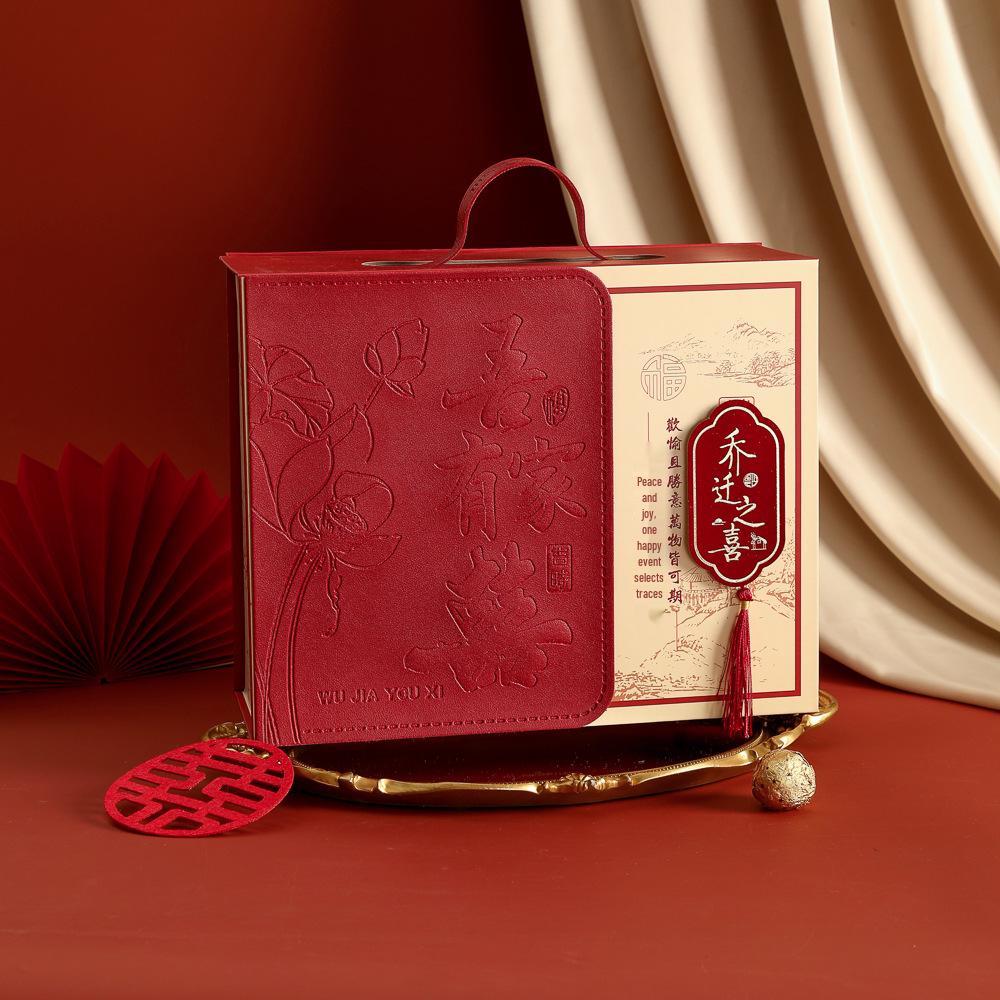 New Chinese Festive Flip-Top Candy Gift Box for Weddings, Birthdays, and Banquets