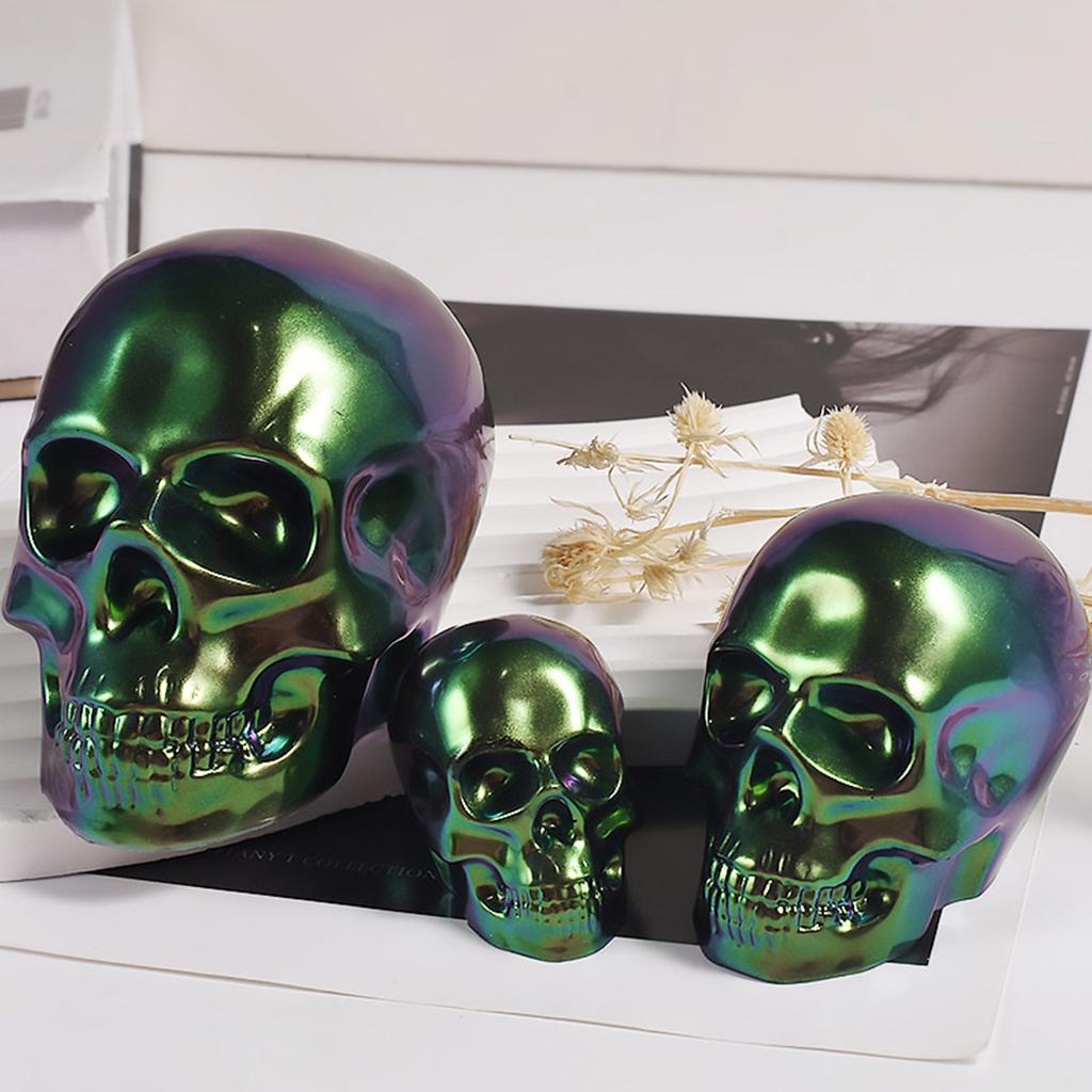 3D Skull Resin Mold Handmade Silicone Mould for Keychain Pendant Candle Making Desktop Decoration Skeleton Epoxy Casting