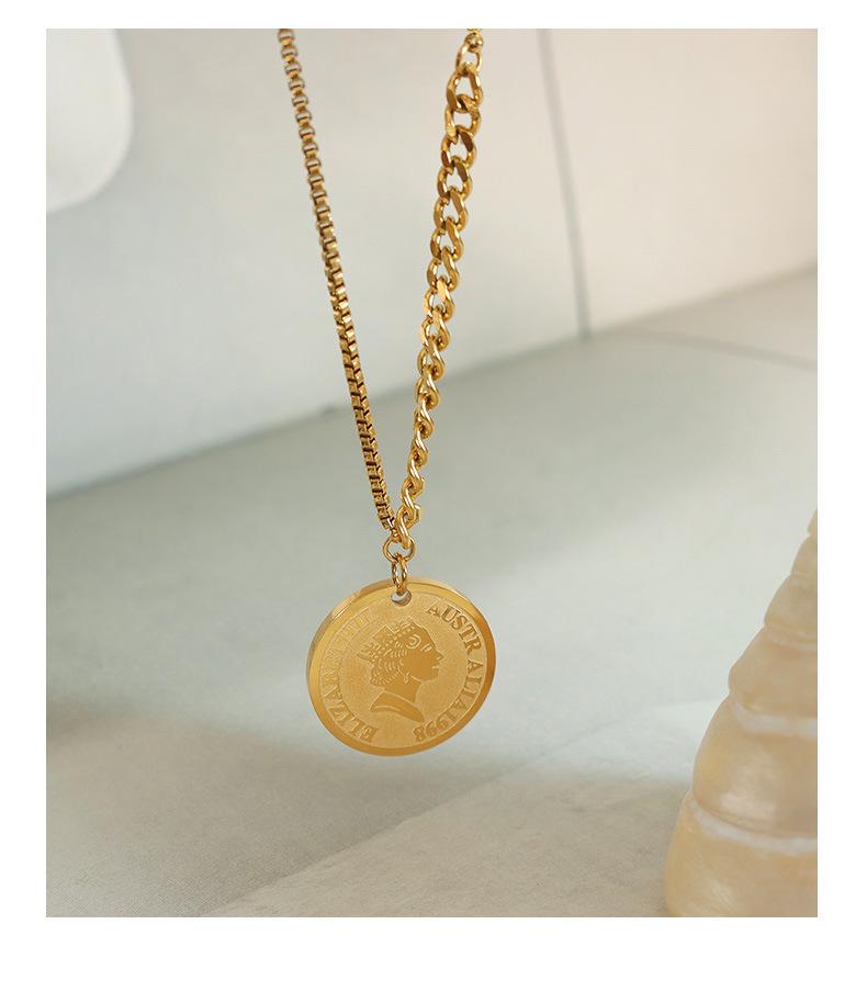 Spicy Girl Autumn & Winter Hip Hop Portrait Pendant Sweater Necklace M002-3