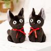 New Witch Little Black Cat Kawaii Stuffed Plush Toy Handmade Doll Cartoon Anime Black Witch Cat JiJi Plushies Toys Kid Gift