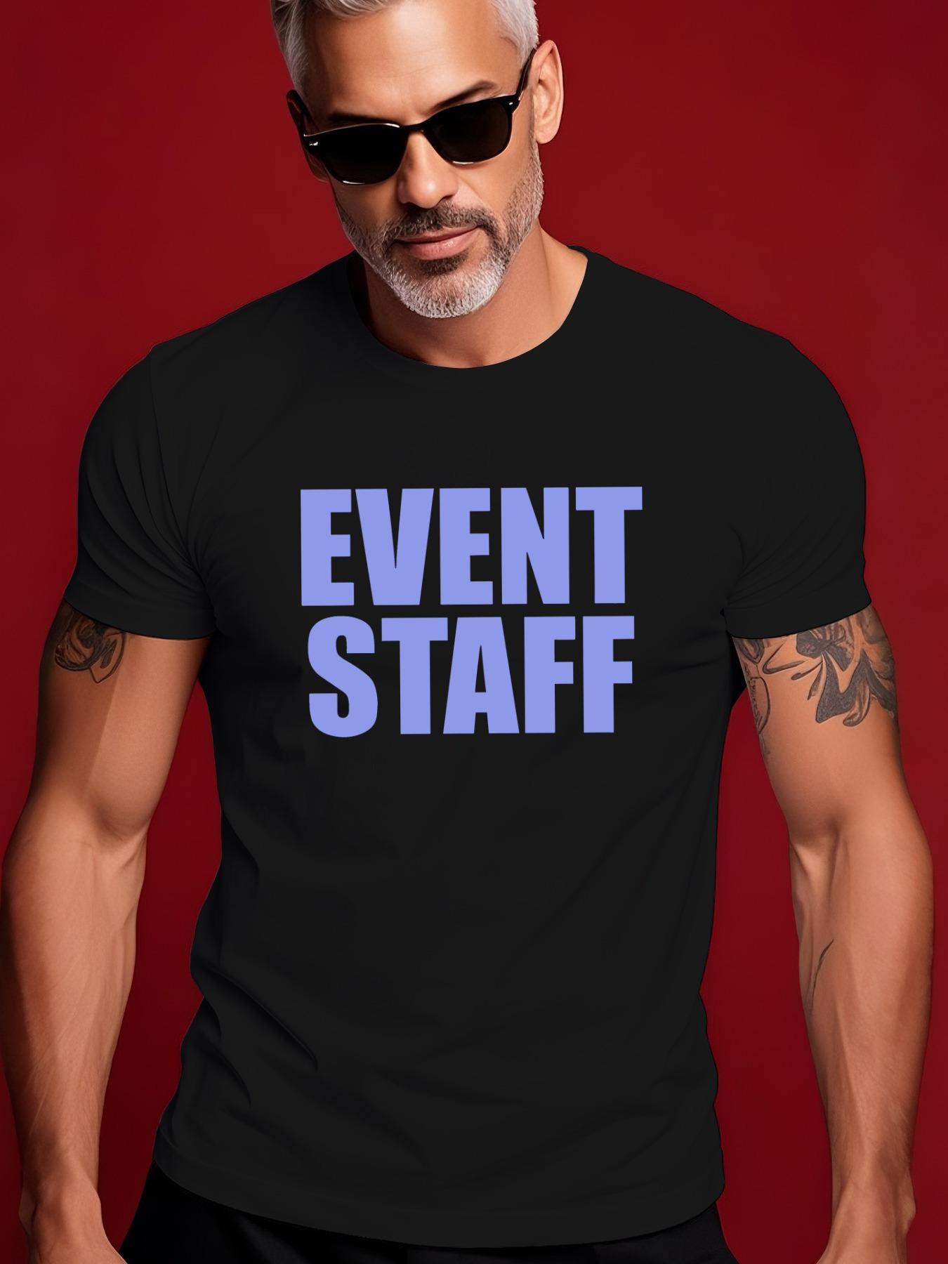 EVENT STAFF Graphic Casual Tshirt - Summer Short Sleeve R... XXXXL