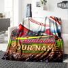 Name Custom St. Louis Cardinals Logo Print Flannel Blanket High Quality Warm Comfortable Cover for All Seasons Perfect for Gifts Home Decor