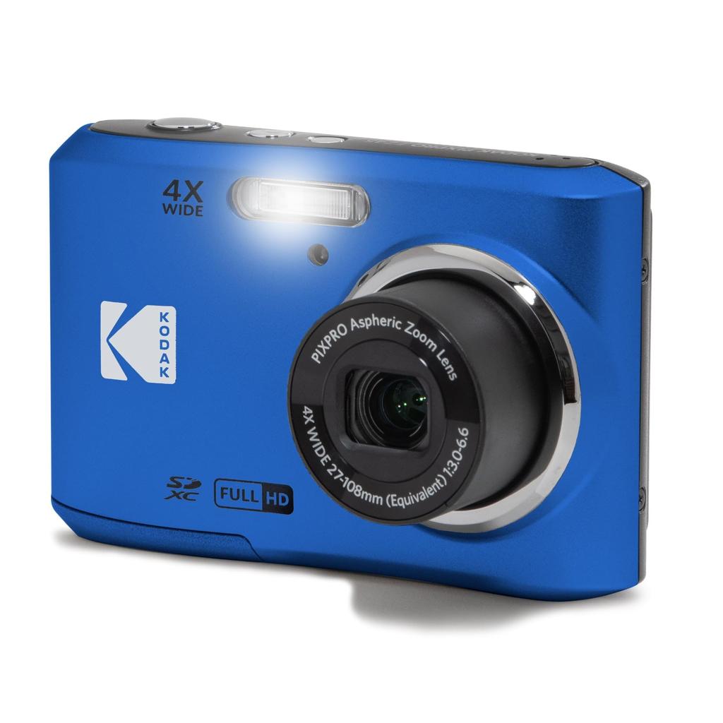 KODAK PIXPRO Friendly Zoom 16MP Digital Camera with 4x Optical 27mm Wide and LCD Screen FZ45-BL Zoom, Angle, 2.7-inch (Blue)