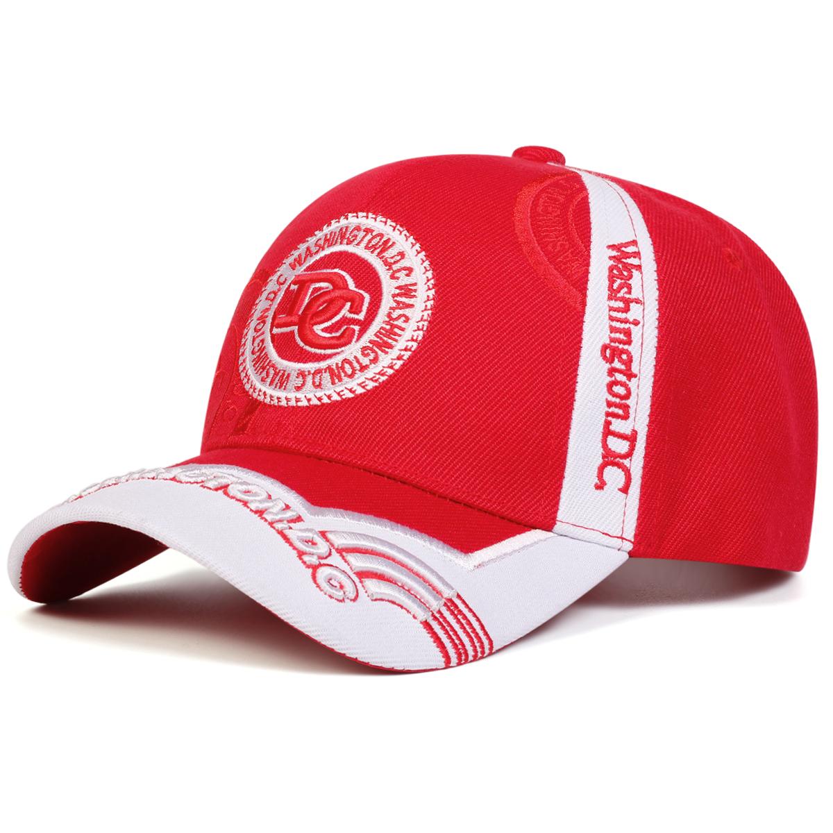 

Бейсболка из хлопка с вышивкой в виде буквы DC для мужчин, для фитнеса, унисекс, для спорта, для гольфа, кепки для дальнобойщиков красный