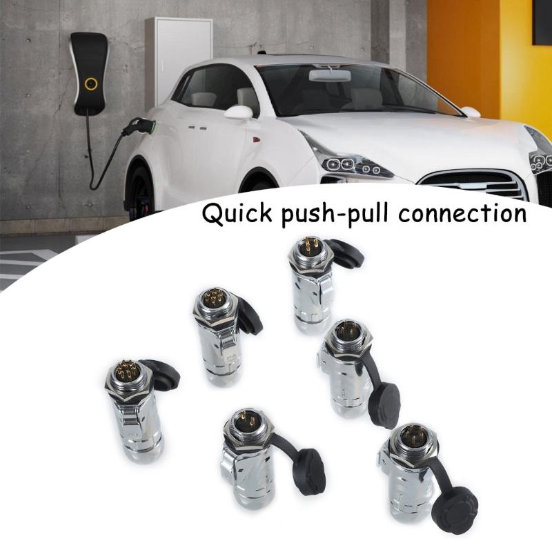 LP16 Fast Locking Aviation Connector Plug with LP12 Socket Full Metal Waterproof 2 3 4 5 7 9Pin Optional Full Metal