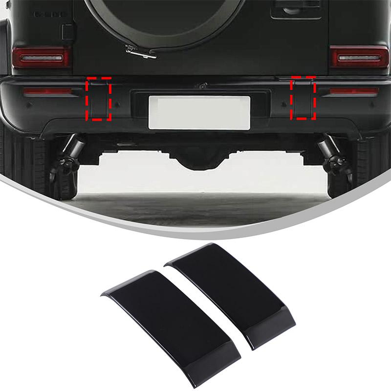 

ABS Carbon Fiber/Glossy black For Mercedes Benz G Class W465 2026 Car Front Rear Bumper Trim Cover Car Accessories