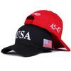 2024 Neue Amerikanische Wahlmütze Buchstabe Gestickt Rote Kappe Amerikanische Flagge Baseballkappe Party Versammlungs Mütze