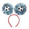 Football Headband with 3D Football Patch Anti-Slip Comfortable Hair Hoop for Adults