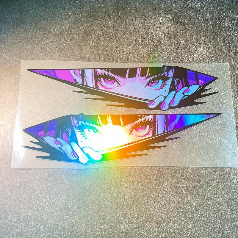 1Pair JDM Anime Motorcycle Stickers Waterproof for Motorbike Fuel Tank Side Panels DIY Scooter Helmet Box Durable Vinyl Decals