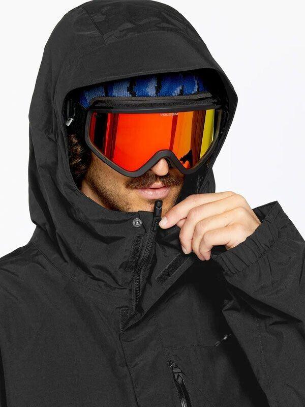 Demiseason Jacket Volcom INS GORE-TEX Hooded Jacket Black