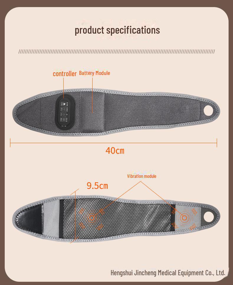 Electric Heated Graphene Wristband Hand Massager with Intelligent Moxibustion