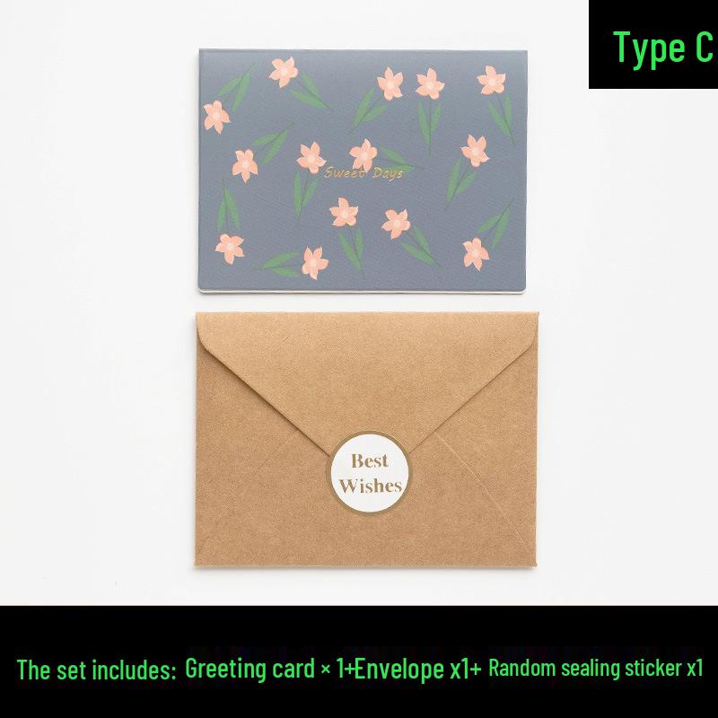 Korean Style Foldable Children s Greeting and Thank You Card for Birthdays and Festivals