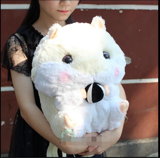 1 Stück 3D Hamster Maus Plüsch Rucksack süße japanische ausgestopften Kaninchen Kinder Spielzeug Mädchen Schultasche 4 Farben