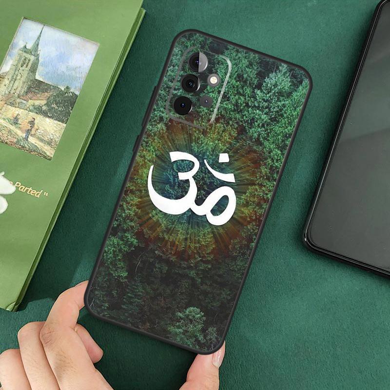 Aum Om Symbol Soft Cover For Samsung Galaxy A54 A53 A73 A13 A71 A51 A14 A52 A32 A12 A22 A52S Back Case