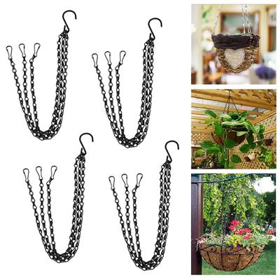 1 Set Hanging Chain Anti-rust Anti-deformed Non-slip Abrasion Resistant Hanging Basket Chain Gardening Tools