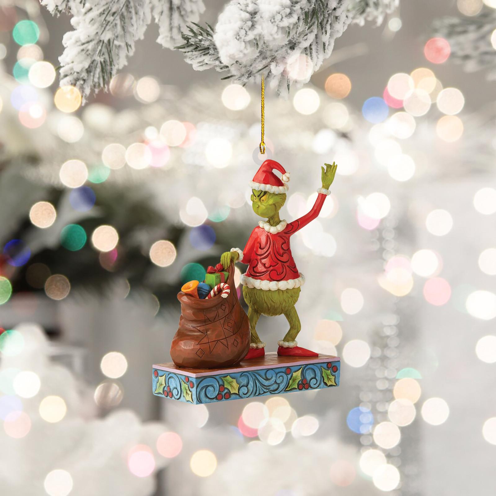 

Украл рождественский кулон из смолы, украшение для рождественской елки, 1 шт., рождественское украшение, как украл Рождество с настоящим рождественским орнаментом