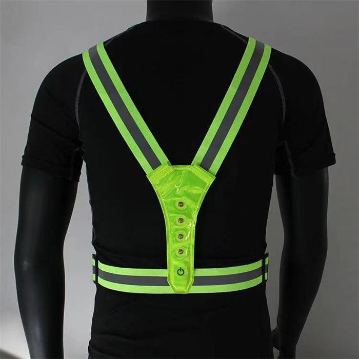 Kids Adults Engineer Worker High Visibility Vest Cycling LED Running Reflective Safety Vest