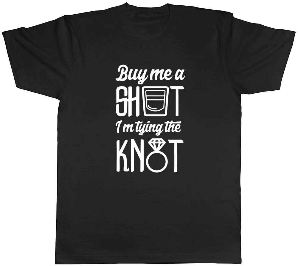 Buy me a Shot I m Tying the Knot Womens Ladies Marriage Wedding T Shirt M