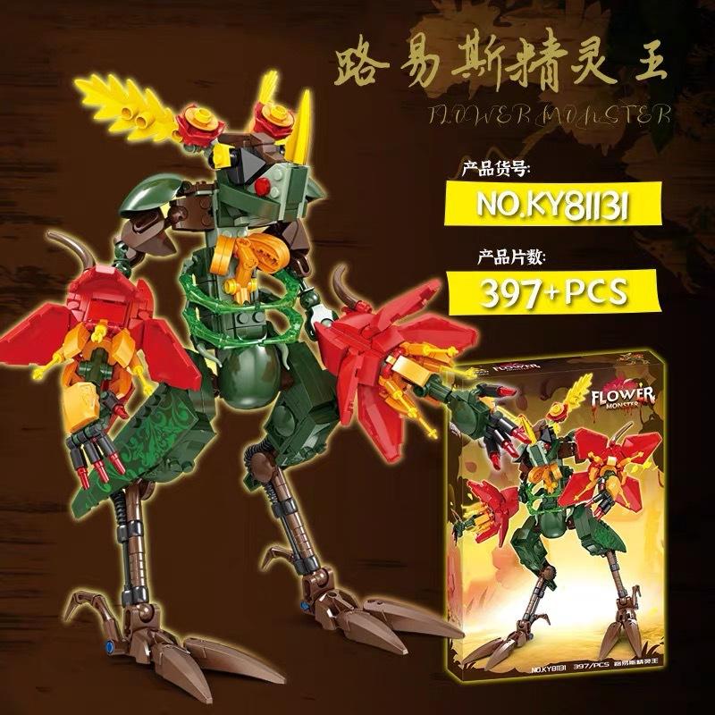 Stranger Things Demogorgon Monster Blume Alien Modell Bausteine Set für Kinder
